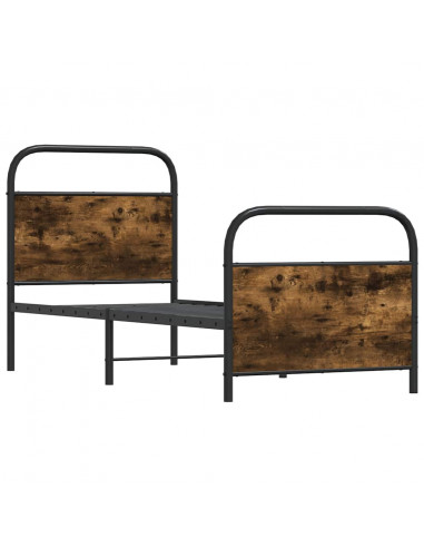 Giroletto senza Materasso Rovere Fumo 75x190 cm in Truciolato