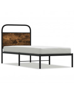 Giroletto senza Materasso Rovere Fumo 75x190 cm in Truciolato 2