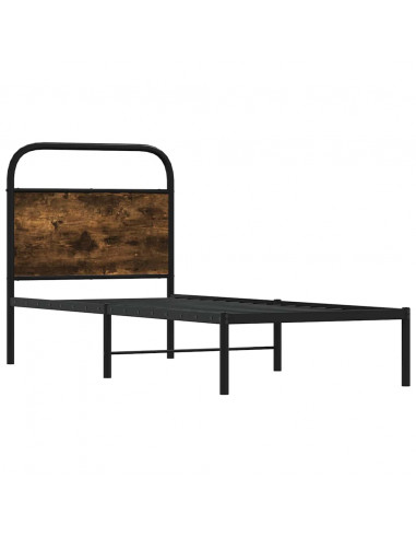 Giroletto senza Materasso Rovere Fumo 75x190 cm in Truciolato