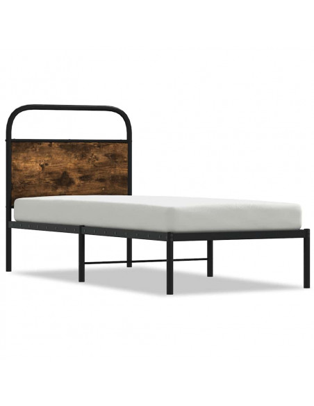 Giroletto senza Materasso Rovere Fumo 80x200 cm in Truciolato