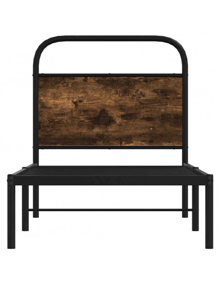 Giroletto senza Materasso Rovere Fumo 80x200 cm in Truciolato