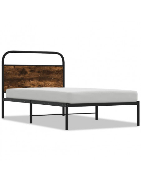 Giroletto senza Materasso Rovere Fumo 90x190 cm in Truciolato