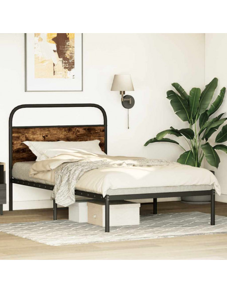 Giroletto senza Materasso Rovere Fumo 90x190 cm in Truciolato