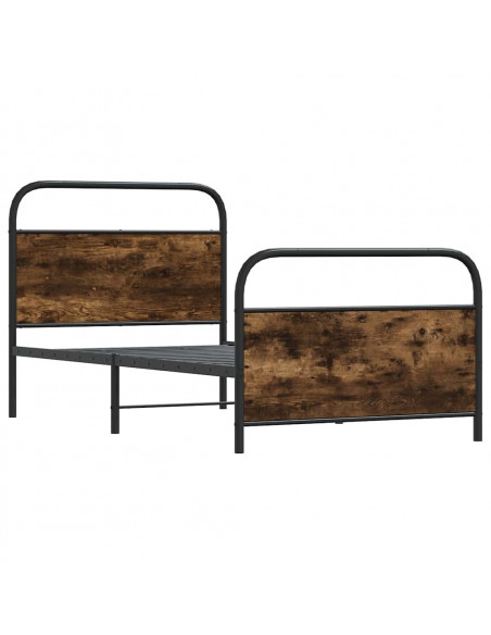 Giroletto senza Materasso Rovere Fumo 90x190 cm in Truciolato