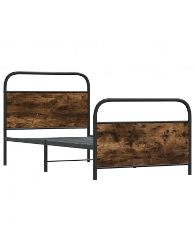 Giroletto senza Materasso Rovere Fumo 90x200 cm in Truciolato