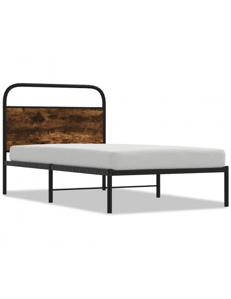 Giroletto senza Materasso Rovere Fumo 90x200 cm in Truciolato