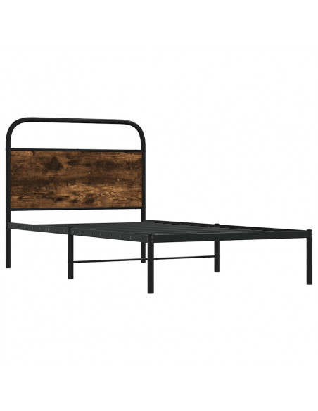 Giroletto senza Materasso Rovere Fumo 90x200 cm in Truciolato