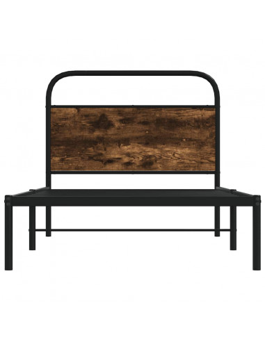 Giroletto senza Materasso Rovere Fumo 90x200 cm in Truciolato