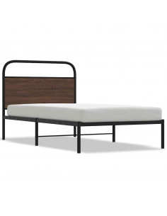 Giroletto senza Materasso Rovere Marrone 100x190 cm Truciolato 2