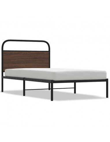 Giroletto senza Materasso Rovere Marrone 107x203 cm Truciolato