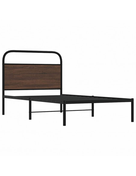 Giroletto senza Materasso Rovere Marrone 107x203 cm Truciolato