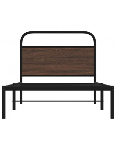 Giroletto senza Materasso Rovere Marrone 107x203 cm Truciolato