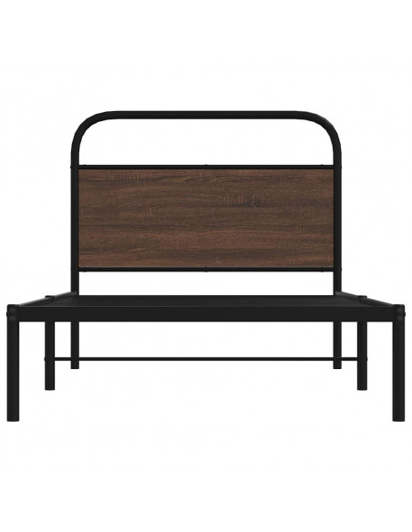 Giroletto senza Materasso Rovere Marrone 107x203 cm Truciolato