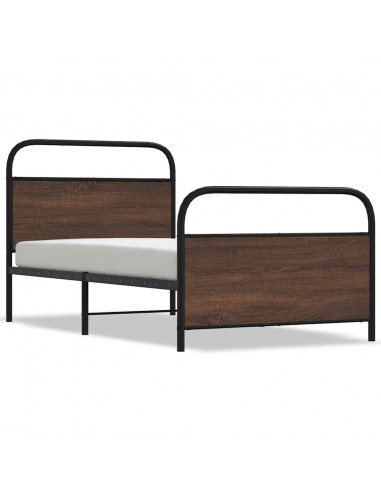 Giroletto senza Materasso Rovere Marrone 107x203 cm Truciolato