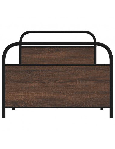 Giroletto senza Materasso Rovere Marrone 107x203 cm Truciolato