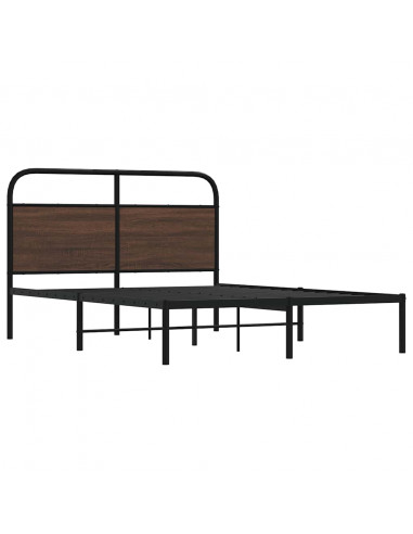 Giroletto senza Materasso Rovere Marrone 120x200 cm Truciolato