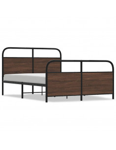 Giroletto senza Materasso Rovere Marrone 120x200 cm Truciolato 2