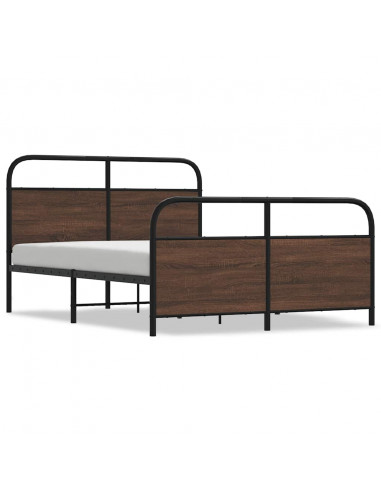 Giroletto senza Materasso Rovere Marrone 120x200 cm Truciolato