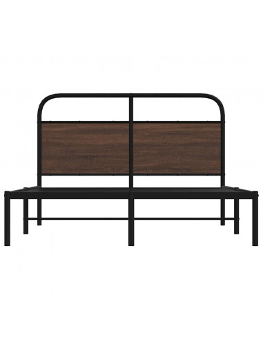 Giroletto senza Materasso Rovere Marrone 135x190 cm Truciolato