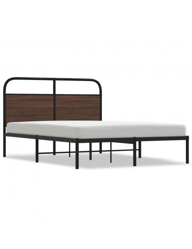 Giroletto senza Materasso Rovere Marrone 140x200 cm Truciolato