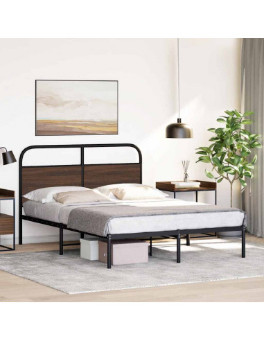 Giroletto senza Materasso Rovere Marrone 140x200 cm Truciolato