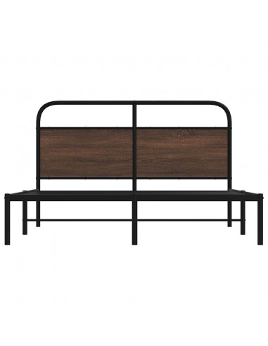 Giroletto senza Materasso Rovere Marrone 150x200 cm Truciolato