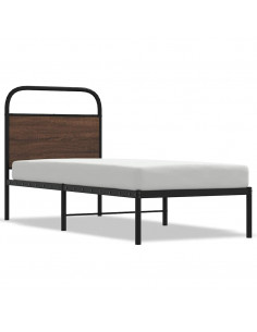 Giroletto senza Materasso Rovere Marrone 75x190cm in Truciolato 2