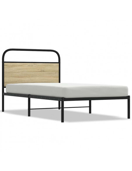 Giroletto senza Materasso Rovere Sonoma 100x190cm in Truciolato