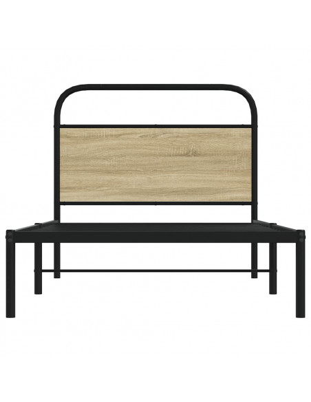 Giroletto senza Materasso Rovere Sonoma 100x190cm in Truciolato