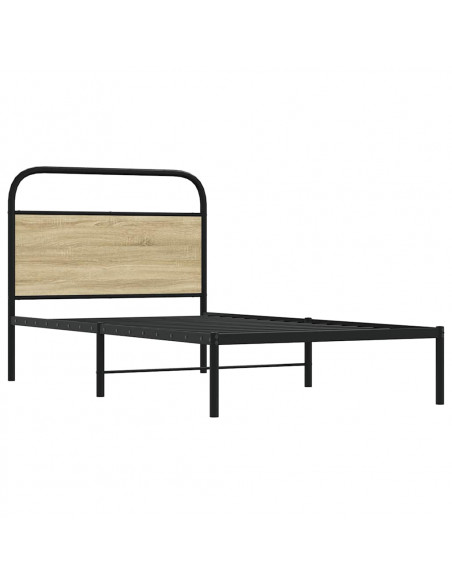 Giroletto senza Materasso Rovere Sonoma 100x190cm in Truciolato