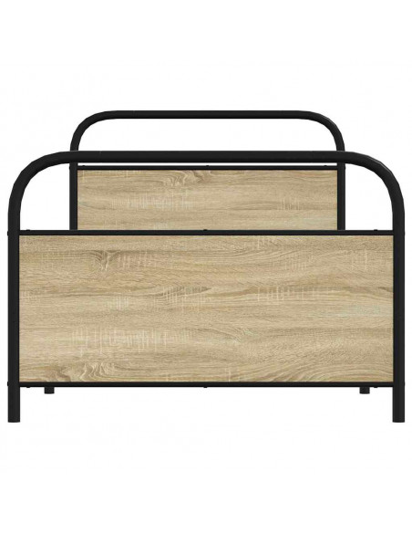 Giroletto senza Materasso Rovere Sonoma 100x190cm in Truciolato