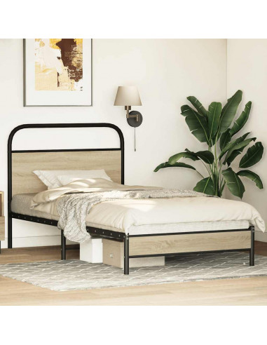 Giroletto senza Materasso Rovere Sonoma 100x200cm in Truciolato