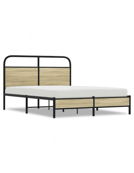 Giroletto senza Materasso Rovere Sonoma 135x190cm in Truciolato