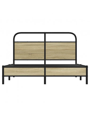 Giroletto senza Materasso Rovere Sonoma 135x190cm in Truciolato