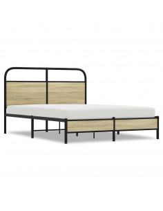 Giroletto senza Materasso Rovere Sonoma 140x190cm in Truciolato 2