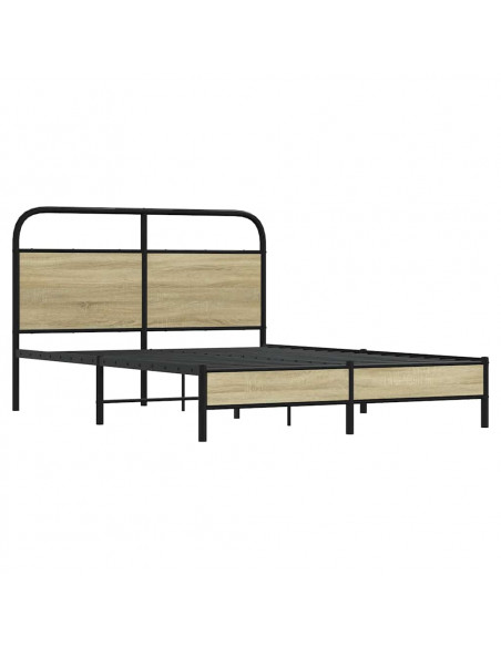 Giroletto senza Materasso Rovere Sonoma 140x190cm in Truciolato