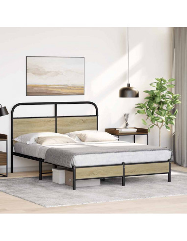 Giroletto senza Materasso Rovere Sonoma 140x190cm in Truciolato