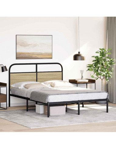 Giroletto senza Materasso Rovere Sonoma 140x200cm in Truciolato