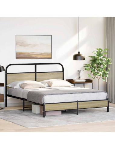 Giroletto senza Materasso Rovere Sonoma 160x200cm in Truciolato