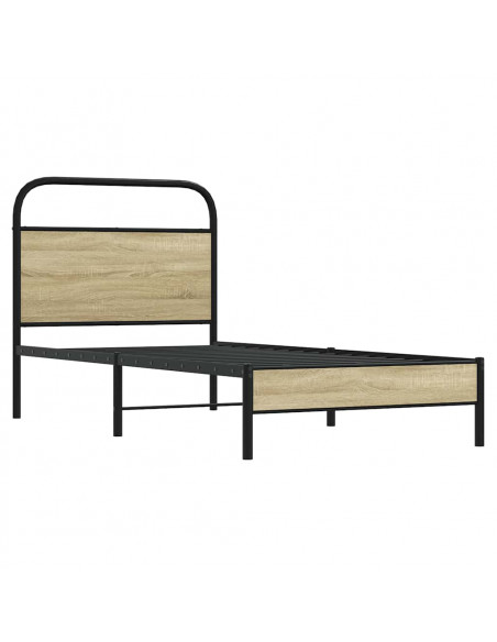 Giroletto senza Materasso Rovere Sonoma 75x190 cm in Truciolato