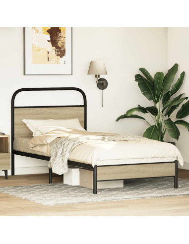 Giroletto senza Materasso Rovere Sonoma 75x190 cm in Truciolato