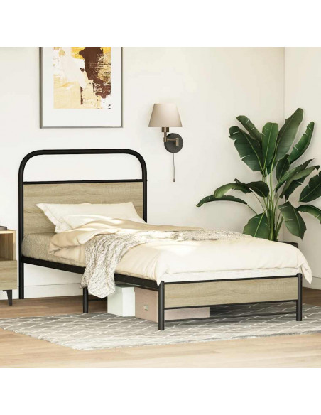 Giroletto senza Materasso Rovere Sonoma 75x190 cm in Truciolato