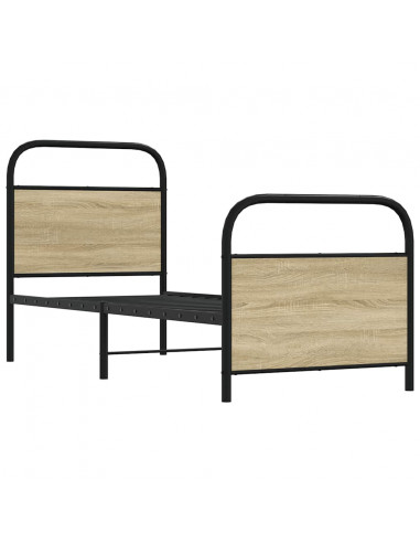 Giroletto senza Materasso Rovere Sonoma 75x190 cm in Truciolato