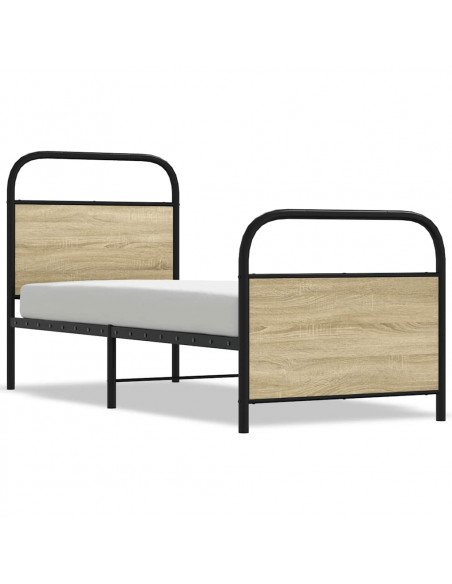 Giroletto senza Materasso Rovere Sonoma 80x200 cm in Truciolato