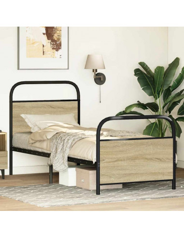 Giroletto senza Materasso Rovere Sonoma 80x200 cm in Truciolato