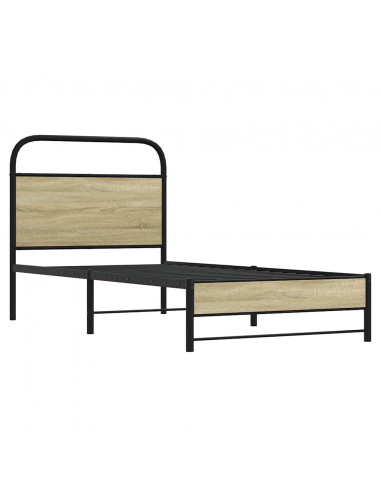 Giroletto senza Materasso Rovere Sonoma 80x200 cm in Truciolato