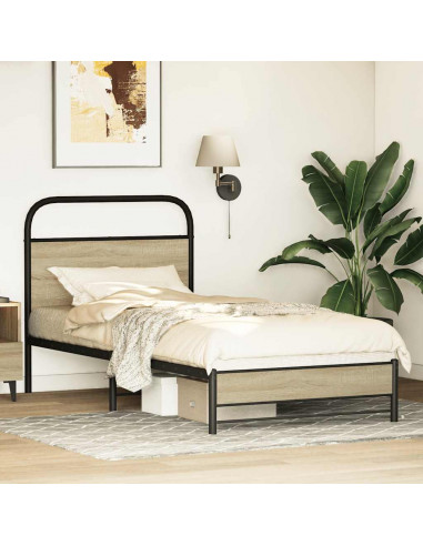 Giroletto senza Materasso Rovere Sonoma 80x200 cm in Truciolato