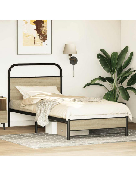 Giroletto senza Materasso Rovere Sonoma 80x200 cm in Truciolato