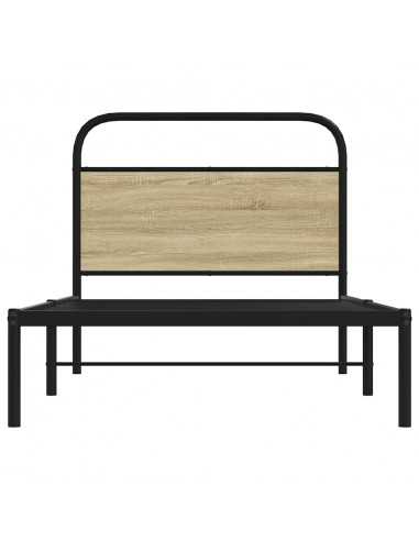 Giroletto senza Materasso Rovere Sonoma 90x190 cm in Truciolato