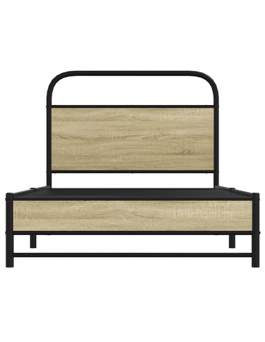 Giroletto senza Materasso Rovere Sonoma 90x200 cm in Truciolato